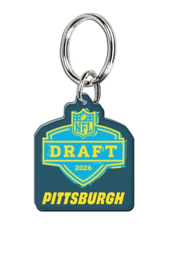 2026 NFL Draft Pittsburgh Logo Keyring Fernando Mendoza