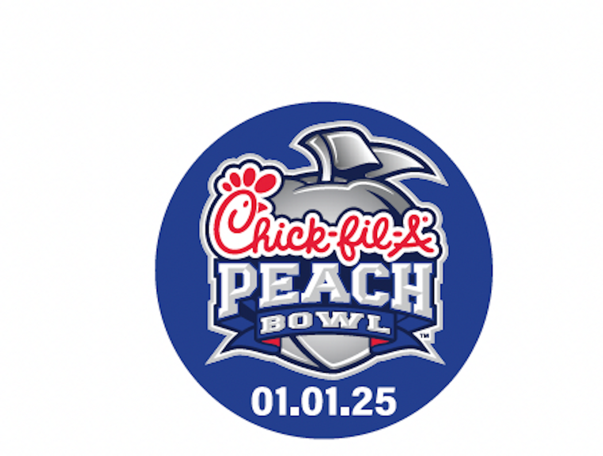 2024 2025 Peach Bowl Logo Pin College Football Playoff CFP Arizona State Texas