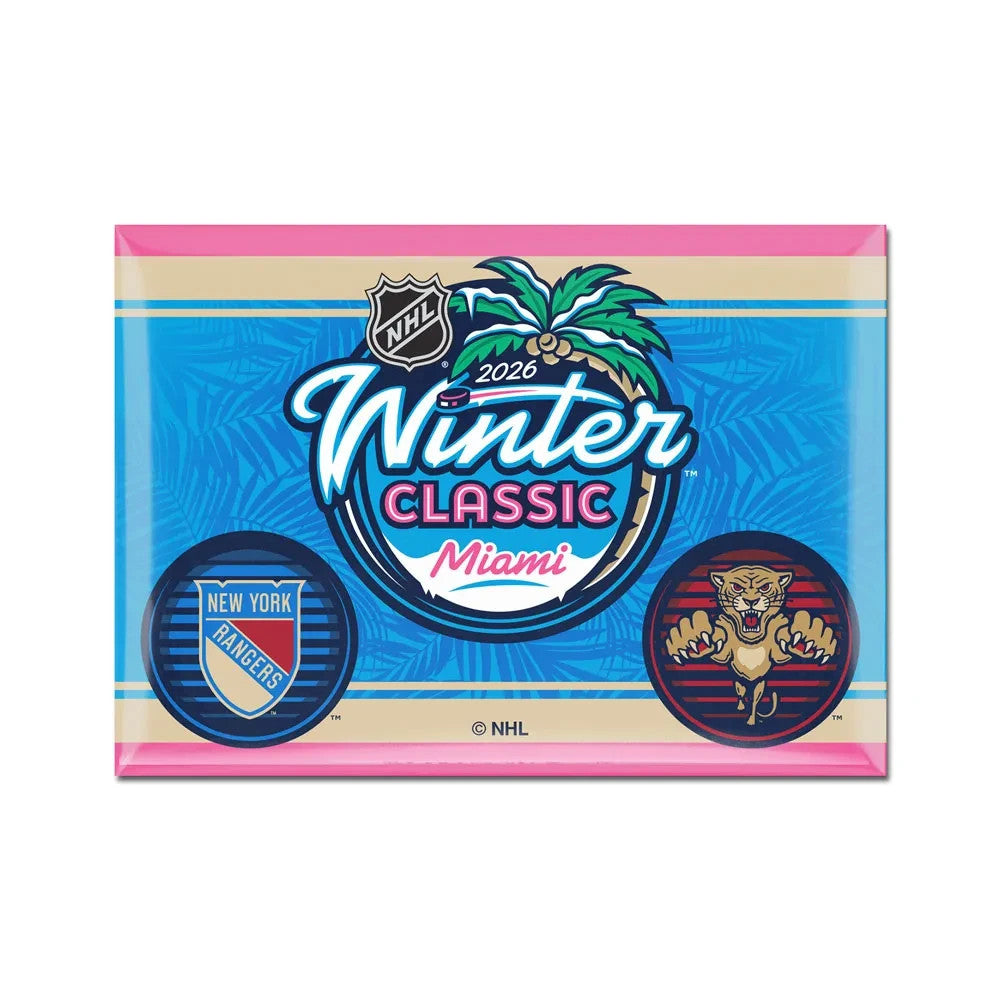 2026 NHL Winter Classic Dueling Logo Magnet New York Rangers Florida Panthers