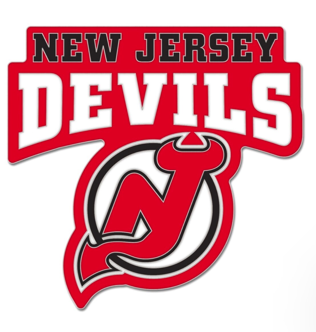 NHL New Jersey Devils Logo Pin