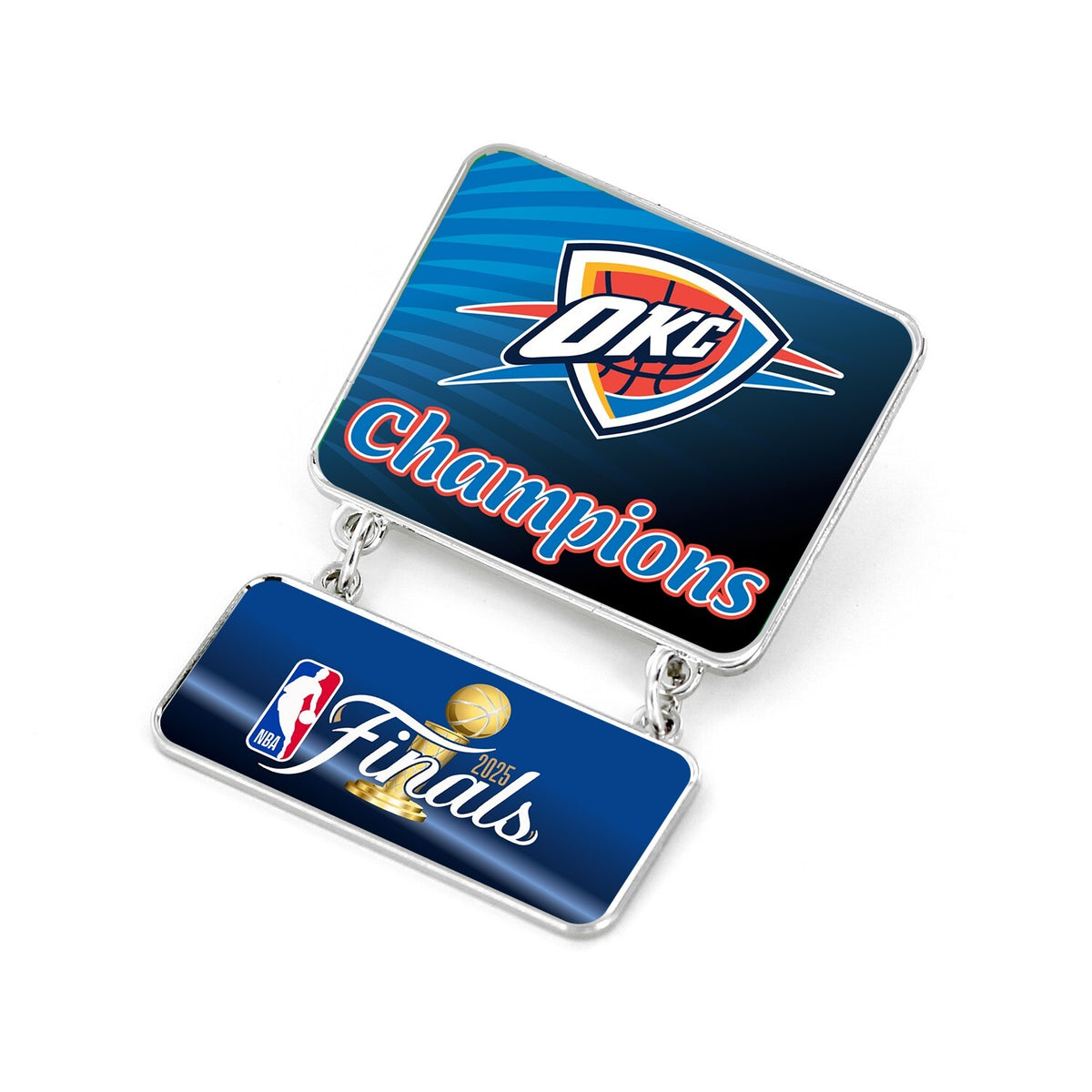 Oklahoma City Thunder 2025 NBA Finals Champions Dangler Pin