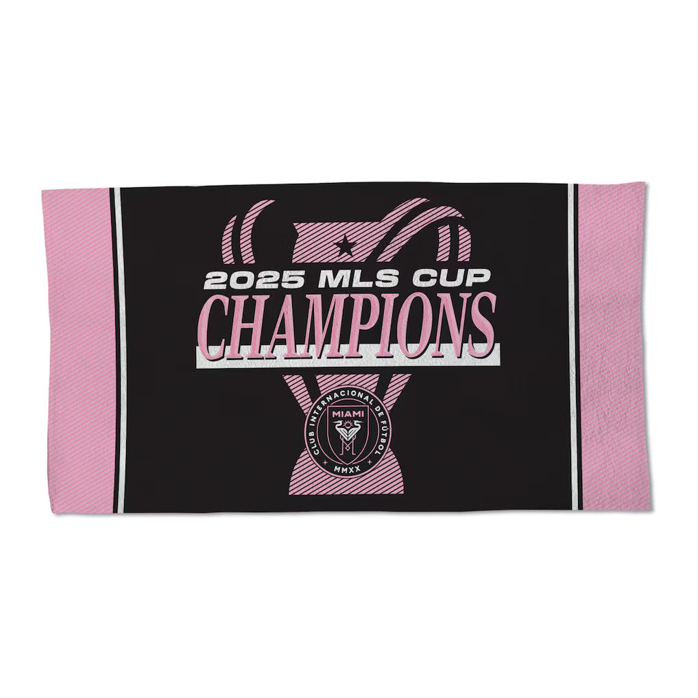 2025 MLS CUP CHAMPIONS Inter- Miami FC Locker Room Celebration Towel Lionel Mess