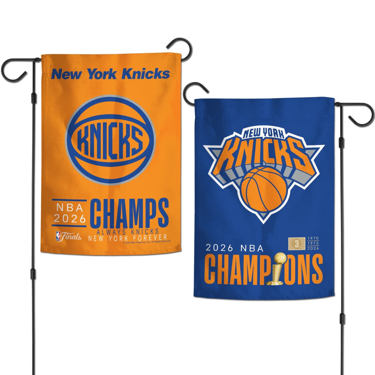 2025 2026 NBA Finals Champions New York Knicks Garden Flag