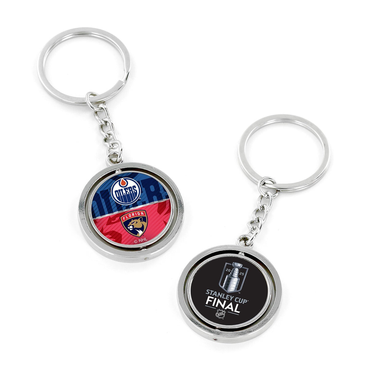2025 NHL Stanley Cup Finals Key Ring Florida Panthers Edmonton Oilers