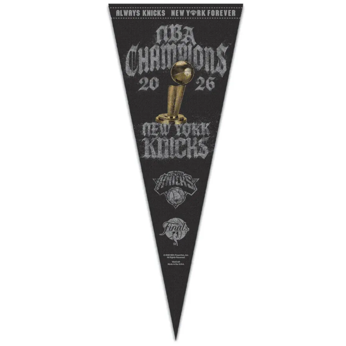 2025 2026 NBA Finals Champions New York Knicks Premium Pennant