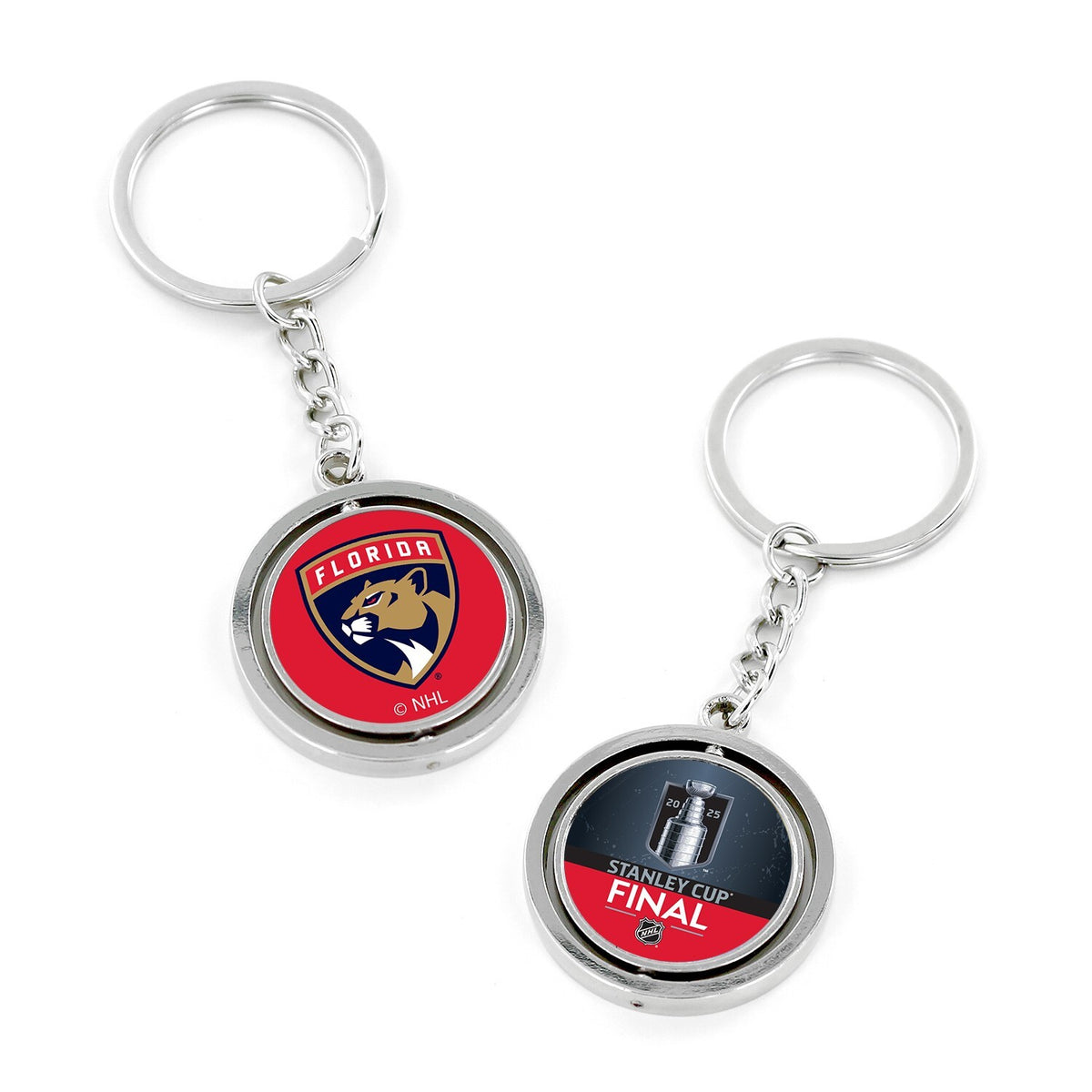 Florida Panthers 2025 Stanley Cup Eastern Conference Champions Spinning Keychain