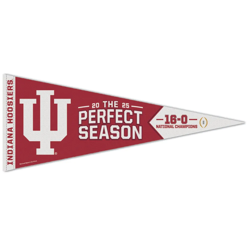 2025 2026 CFP NCAA National Champions Indiana Hoosiers Premium Pennant 12x30