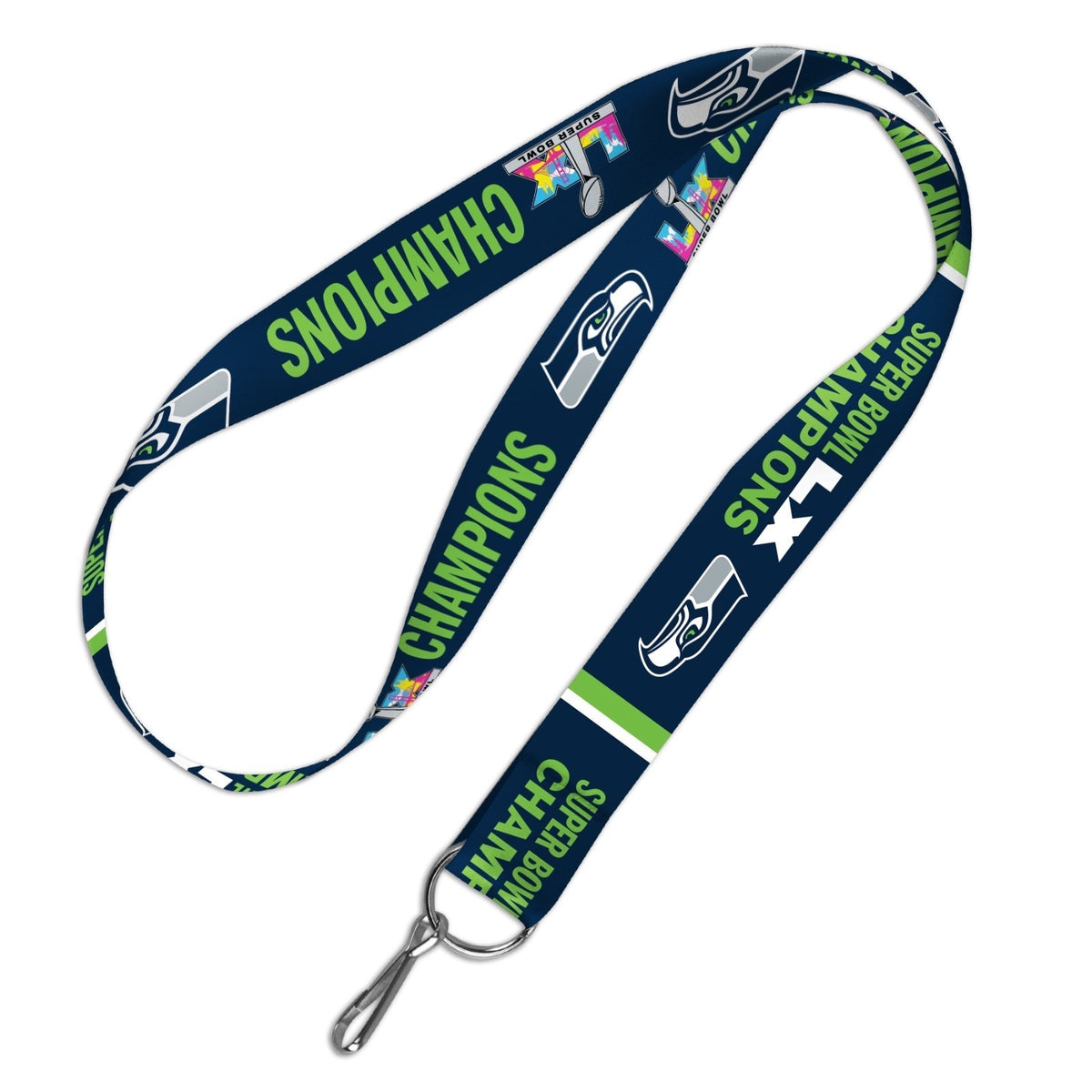 2026 NFL SUPER BOWL LX 60 CHAMPIONS SEATTLE SEAHAWKS 1" LANYARD