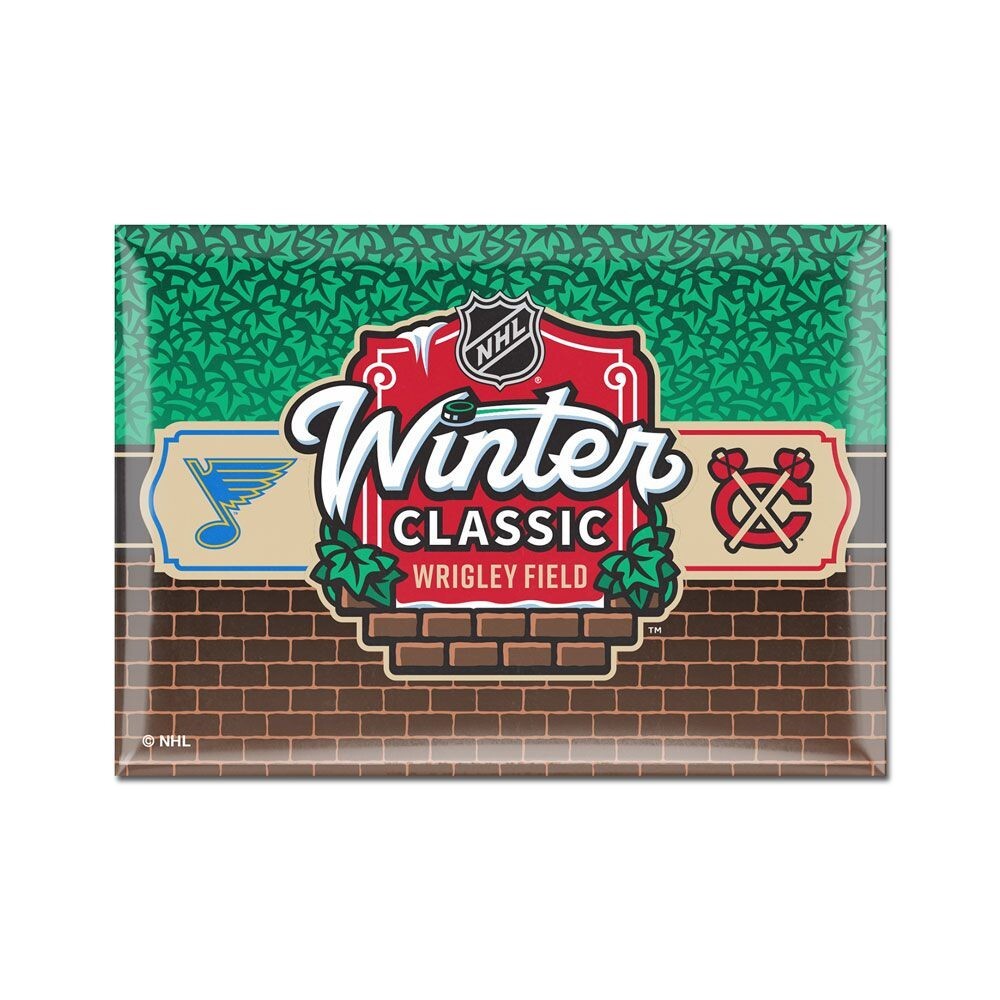 2025 Winter Classic Dueling Magnet Chicago Blackhawks St Louis Blues Wrigley NHL