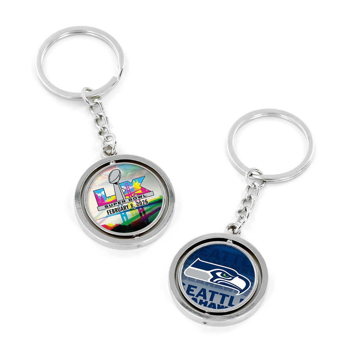 2026 Super Bowl LX 60 Seattle Seahawks 2025 NFC Champions Keychain