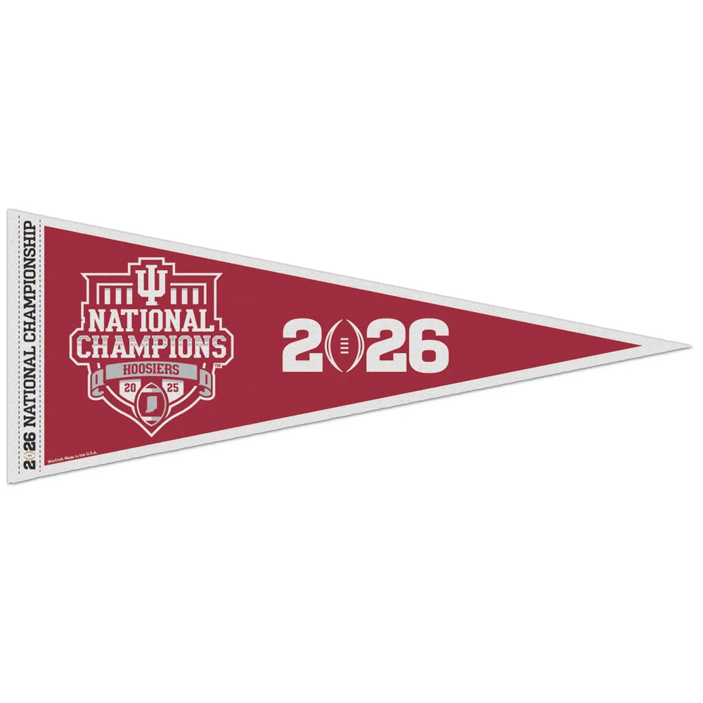 2025 2026 CFP NCAA National Champions Indiana Hoosiers Classic 12x30 Pennant