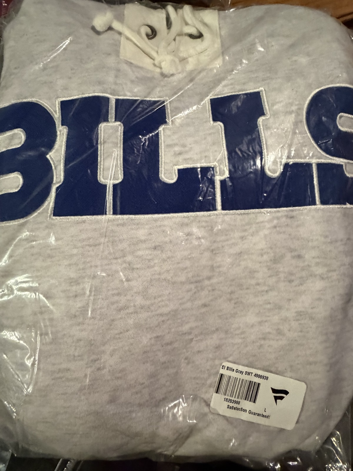 '47 Buffalo Bills Gridiron Lace Sweatshirt Hoodie Large