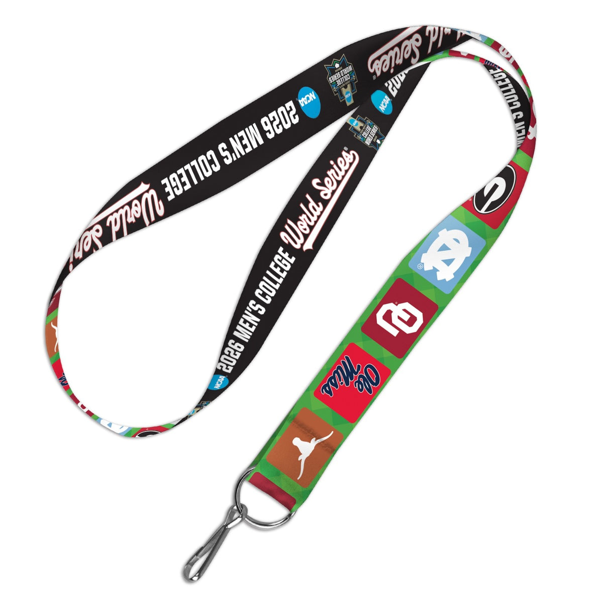 2026 NCAA Mens College Baseball World Series Lanyard CWS Omaha UNC Georgia