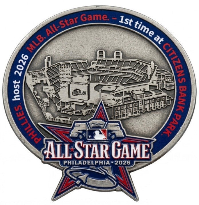 2026 MLB All Star Game Logo Pin Philadelphia Phillies Phanatic LE/1000