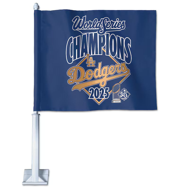 2025 World Series Champions Los Angeles Dodgers Car Flag
