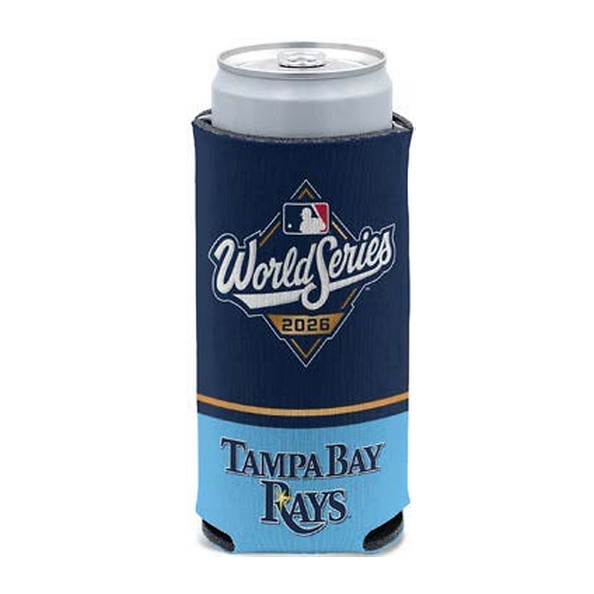 2026 MLB AL Champions Tampa Bay Rays Slim Can Cooler ALCS World Series