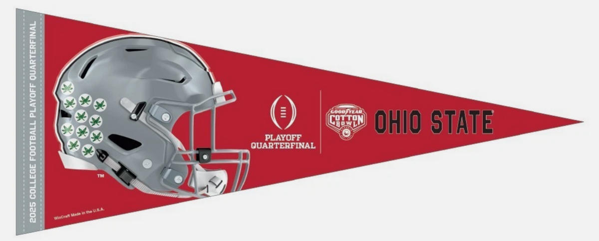 2025 2026 CFP Playoff Ohio State Buckeyes Cotton Bowl Pennant Quarterfinals