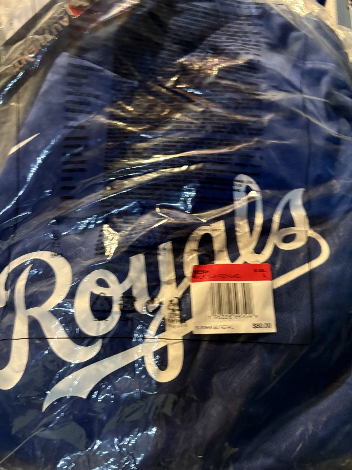 Kansas City Royals Nike Authentic Collection V-Neck Batting Practice Large