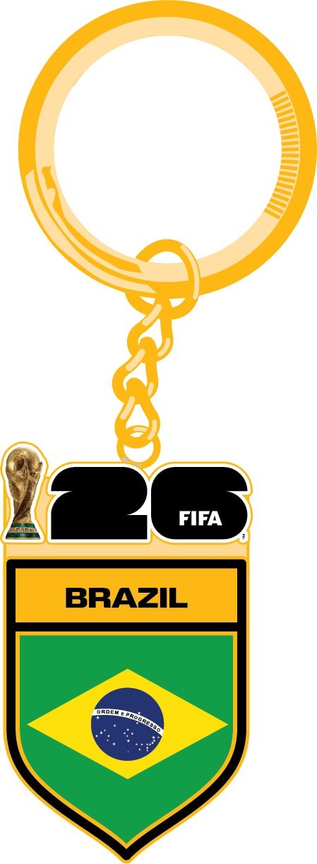 FIFA 2026 World Cup Logo Keyring Key Chain Brazil