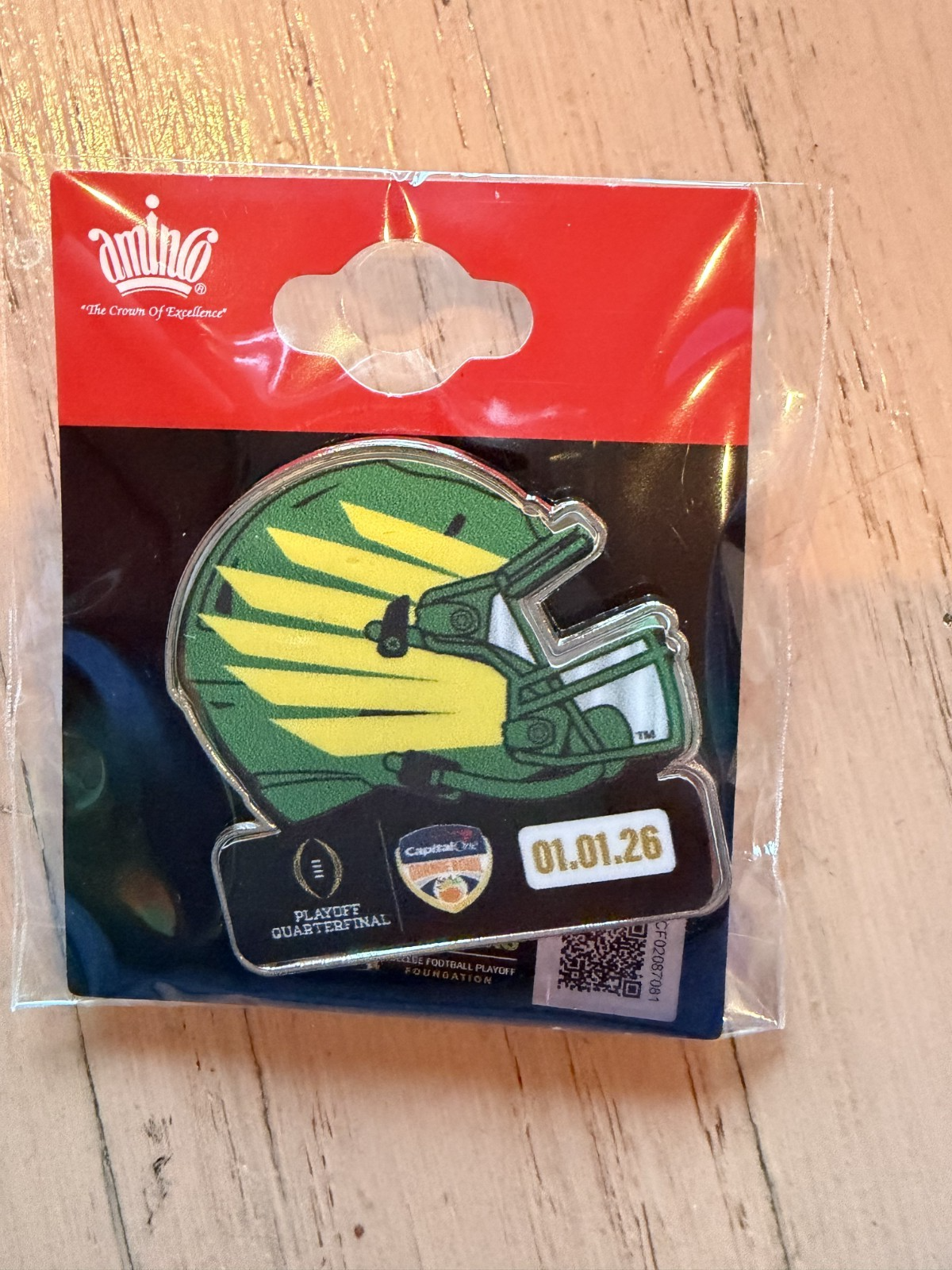 2025 2026 CFP Quarterfinals Orange Bowl Pin Oregon Ducks 1/1/26
