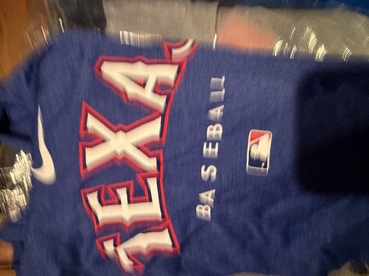 Texas Rangers Nike Authentic Collection Early Work Tri Blend Hoodie Large
