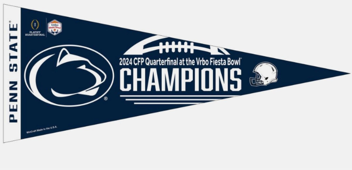 2024 2025 Fiesta Bowl Champions Penn State Nittany Lions Pennant CFP Orange Bowl