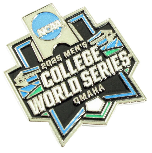 2025 NCAA Mens College Baseball World Series Logo Pin