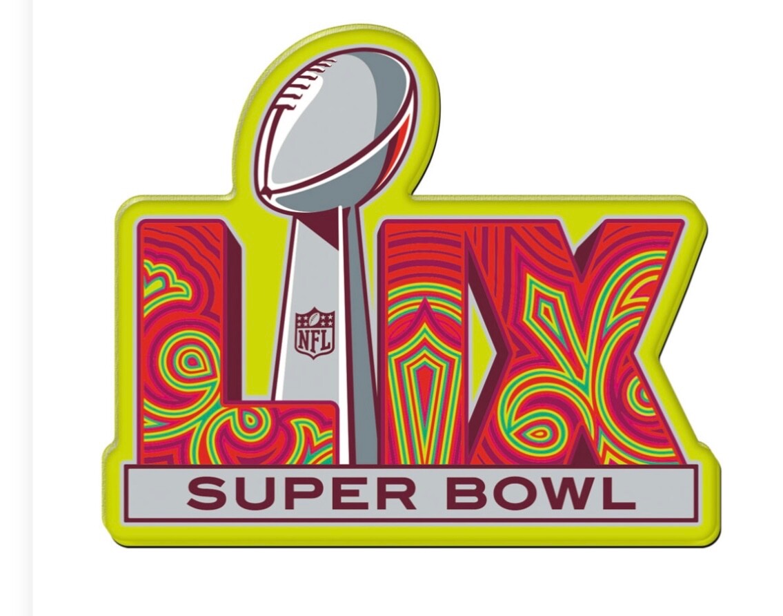 2025 Super Bowl LIX Logo Acrylic Magnet New Orleans