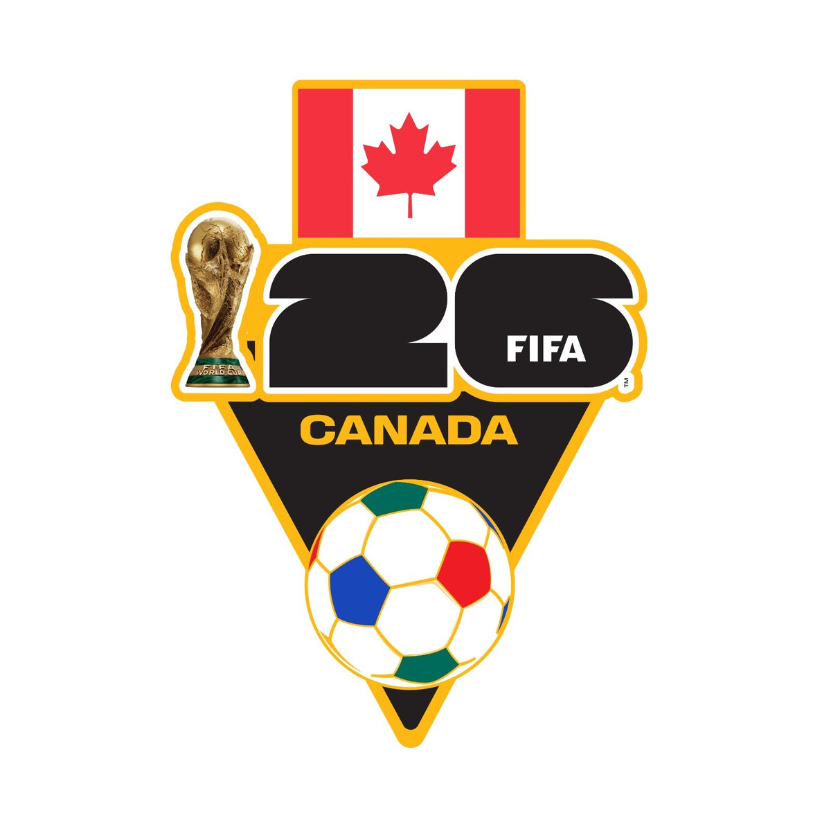 FIFA 2026 World Cup Logo Pin USA United States Canada