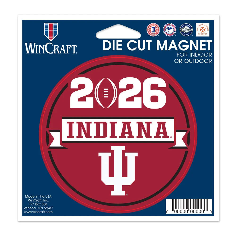 2025 2026 CFP National Championship Indiana Hoosiers Cut Magnet Peach Bowl