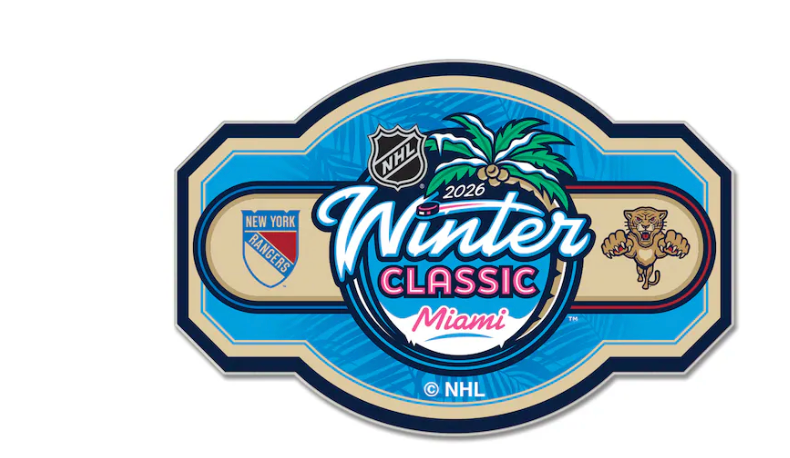 2026 NHL Winter Classic Dueling Pin New York Rangers Florida Panthers