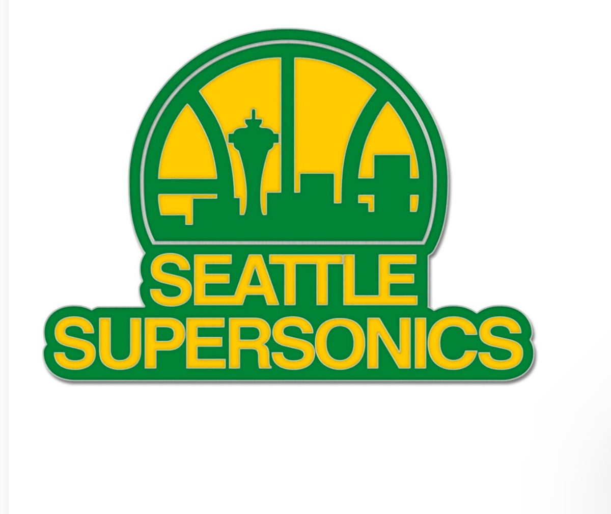 NBA Seattle Supersonics Logo Pin