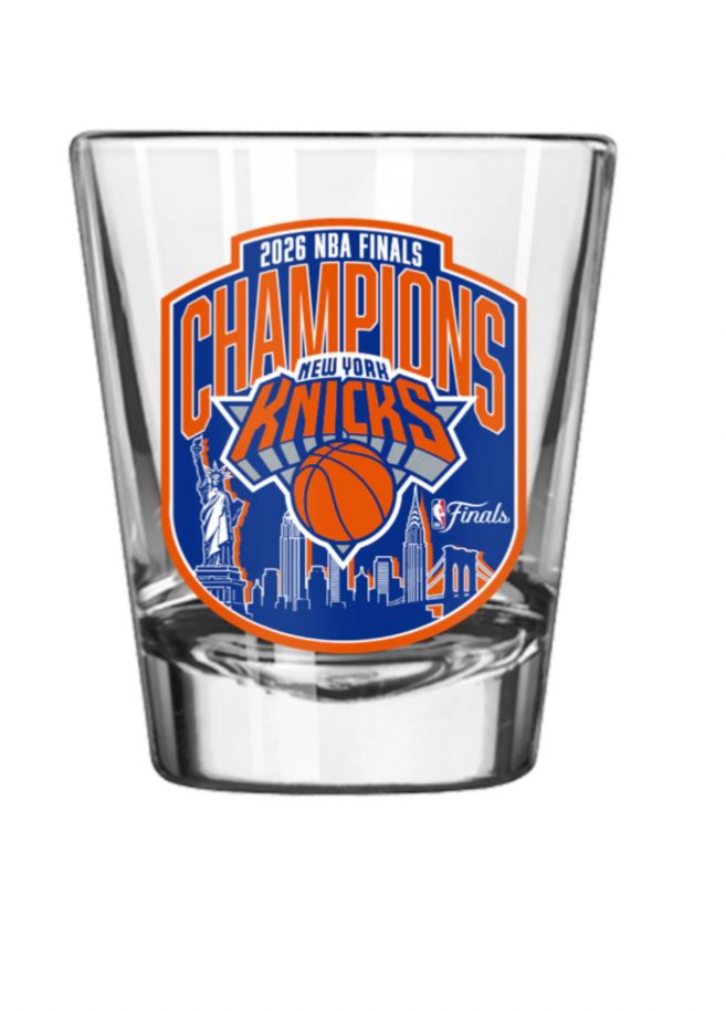 2025 2026 NBA Finals Champions New York Knicks 2oz Shot Glass