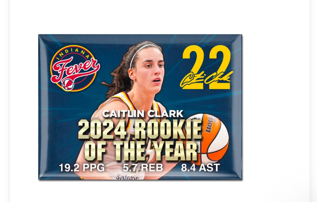 2024 WNBA Rookie of the Year Caitlin Clark Magnet Indiana Fever Mint