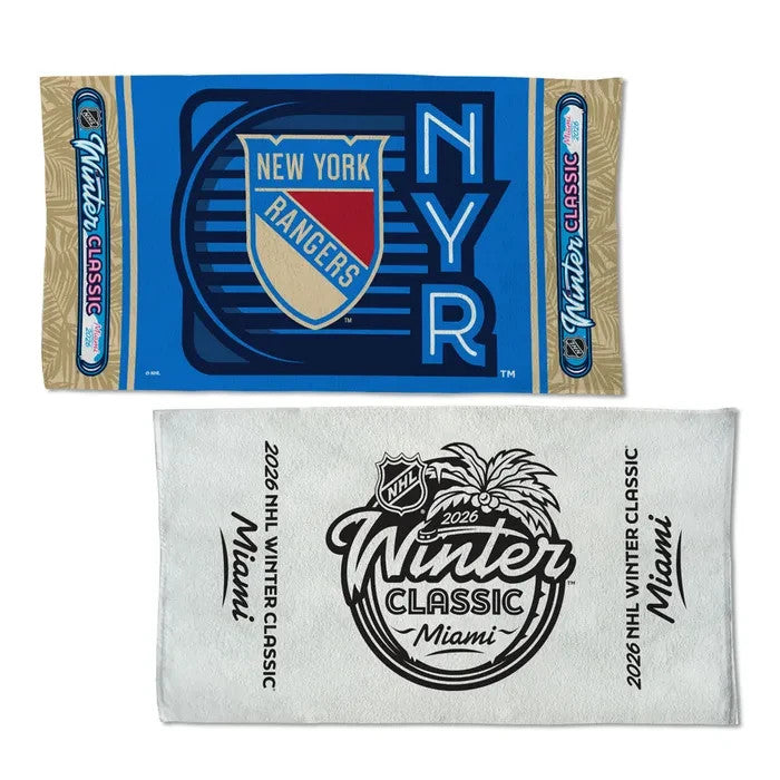 2026 NHL Winter Classic Locker Room Bench Towel New York Rangers