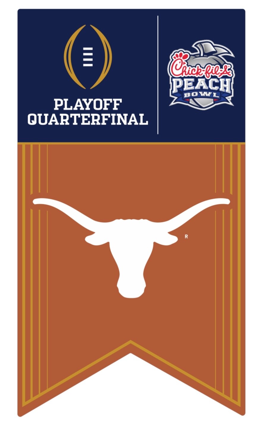 2024 2025 Texas Longhorns Peach Bowl Pin College Football Playoff CFP ASU