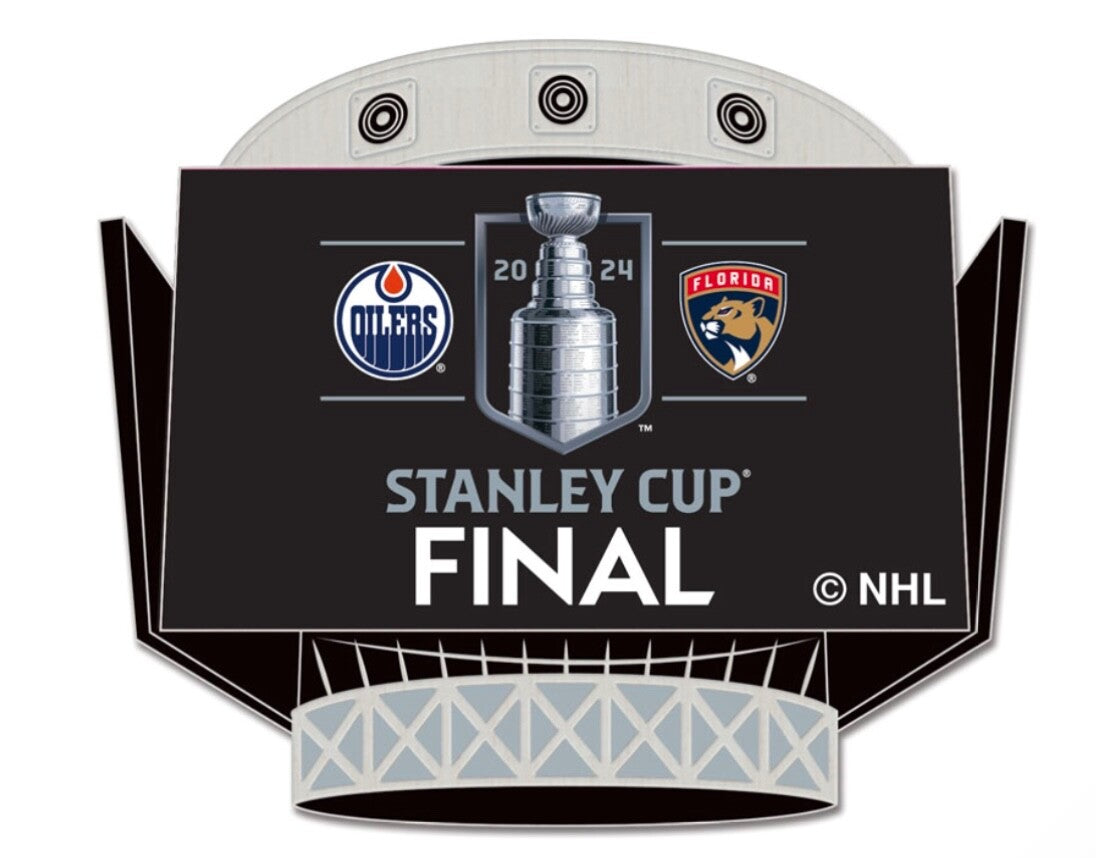 2024 NHL Stanley Cup Dueling Pin Florida Panthers Edmonton Oilers