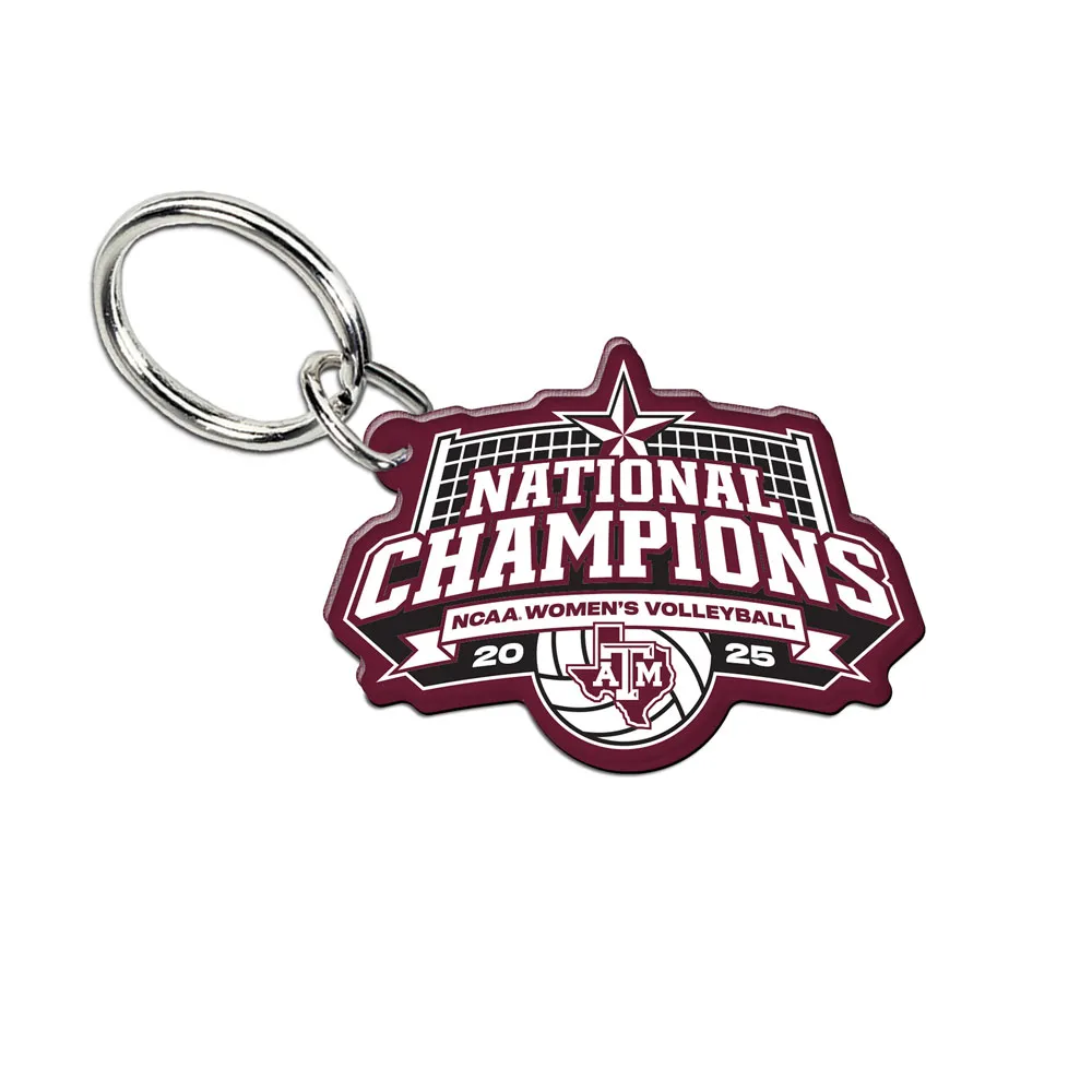 2025 NCAA D-1 Womens Volleyball National Champions Texas A&M Aggies Key Ring