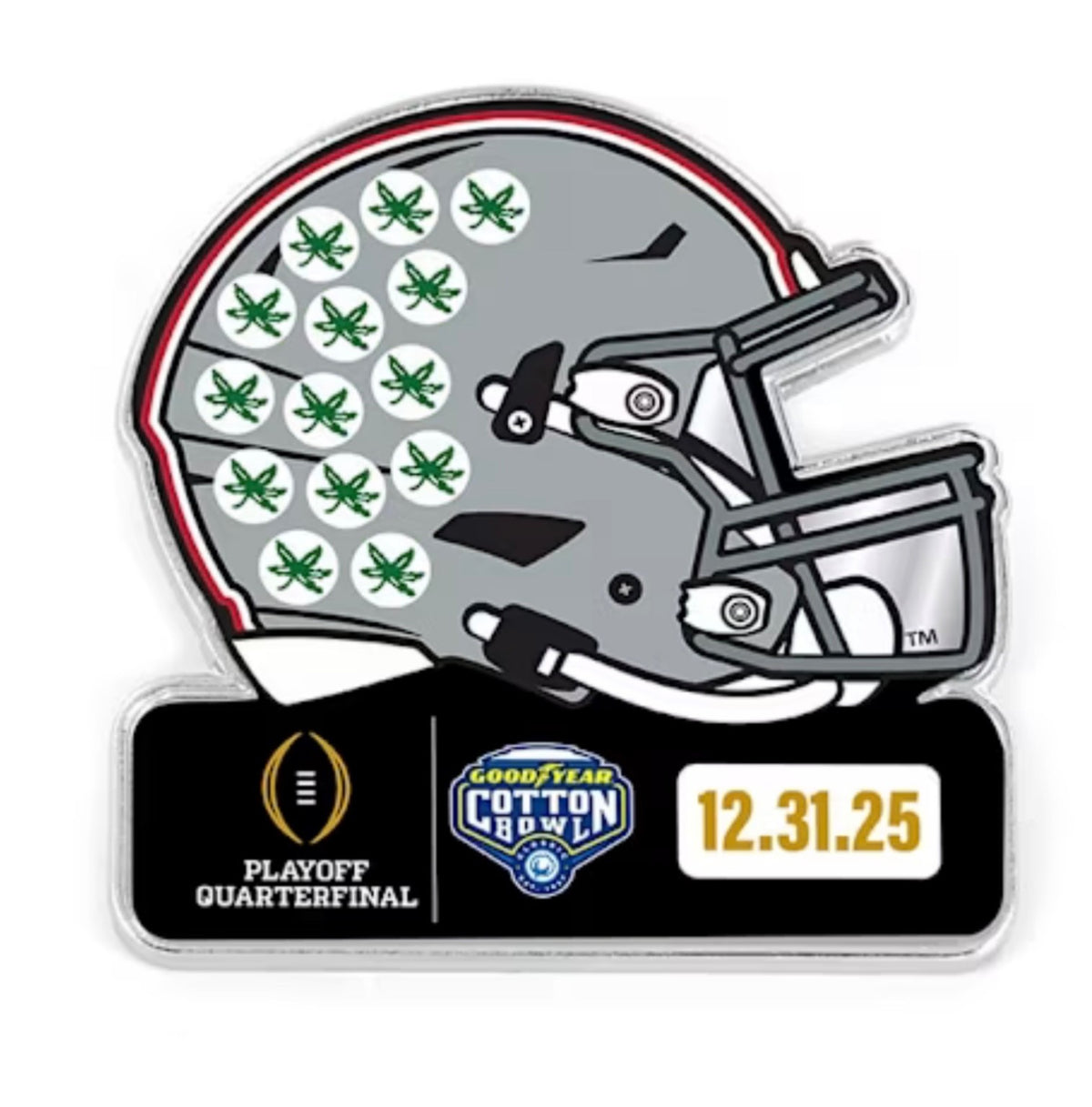 2025 2026 CFP Ohio State Buckeyes OSU Bowl College Football Playoff Pin