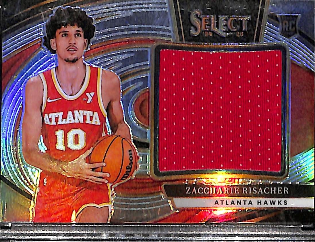2024-25 Panini Select - Jumbo Rookie Swatches Zaccharie Risacher #JRS-ZAC (MEM,