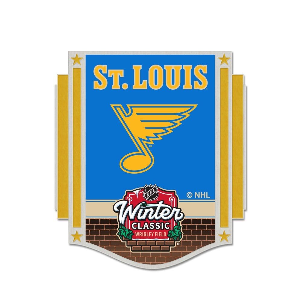 2025 Winter Classic Pin Chicago Blackhawks St Louis Blues Wrigley Field NHL