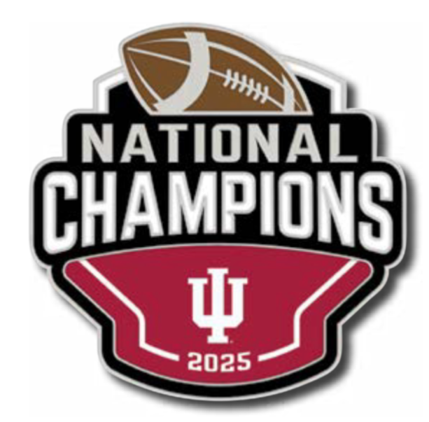 2025 2026 CFP NCAA National Champions Indiana Hoosiers Collector Pin