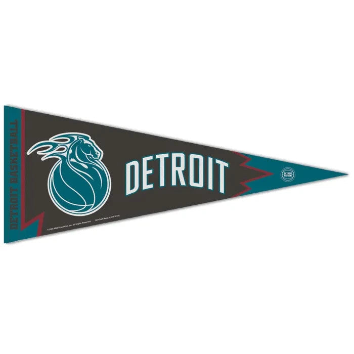 NBA CITY EDITION 2025-2026 DETROIT PISTONS PREMIUM PENNANT 12X30