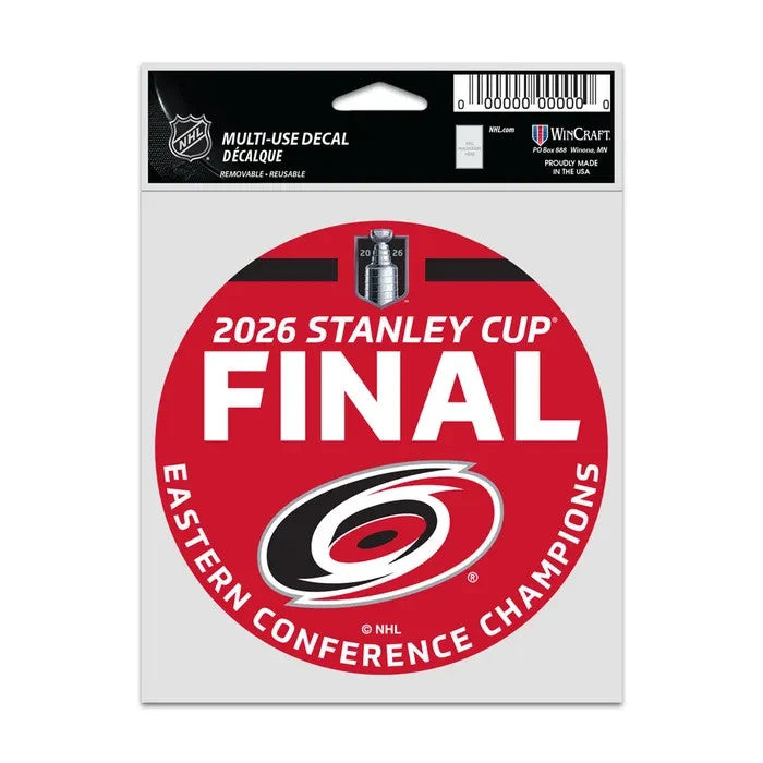2026 NHL Stanley Cup Carolina Hurricanes Champions Decal
