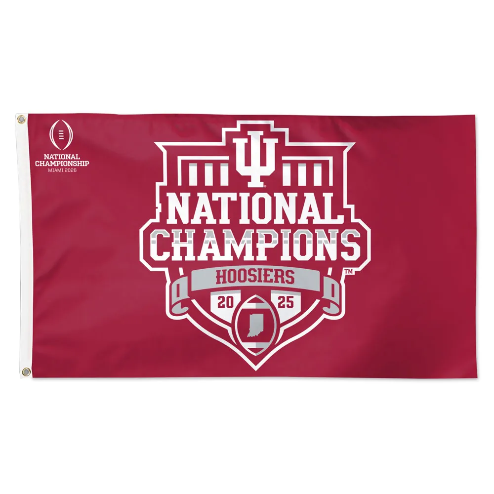 2025 2026 CFP NCAA National Champions Indiana Hoosiers 3 X 5 Flag