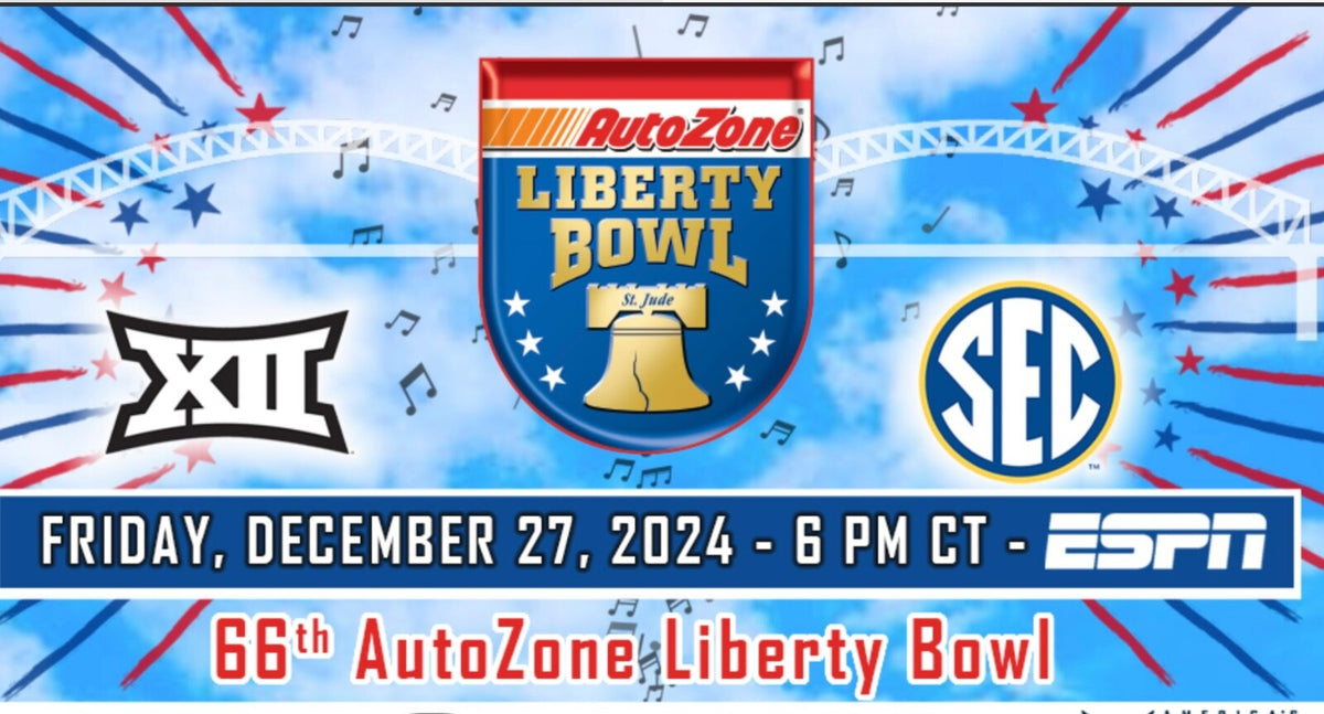 2024 2025 Liberty Bowl Program Texas Tech Arkansas Razorbacks CFP