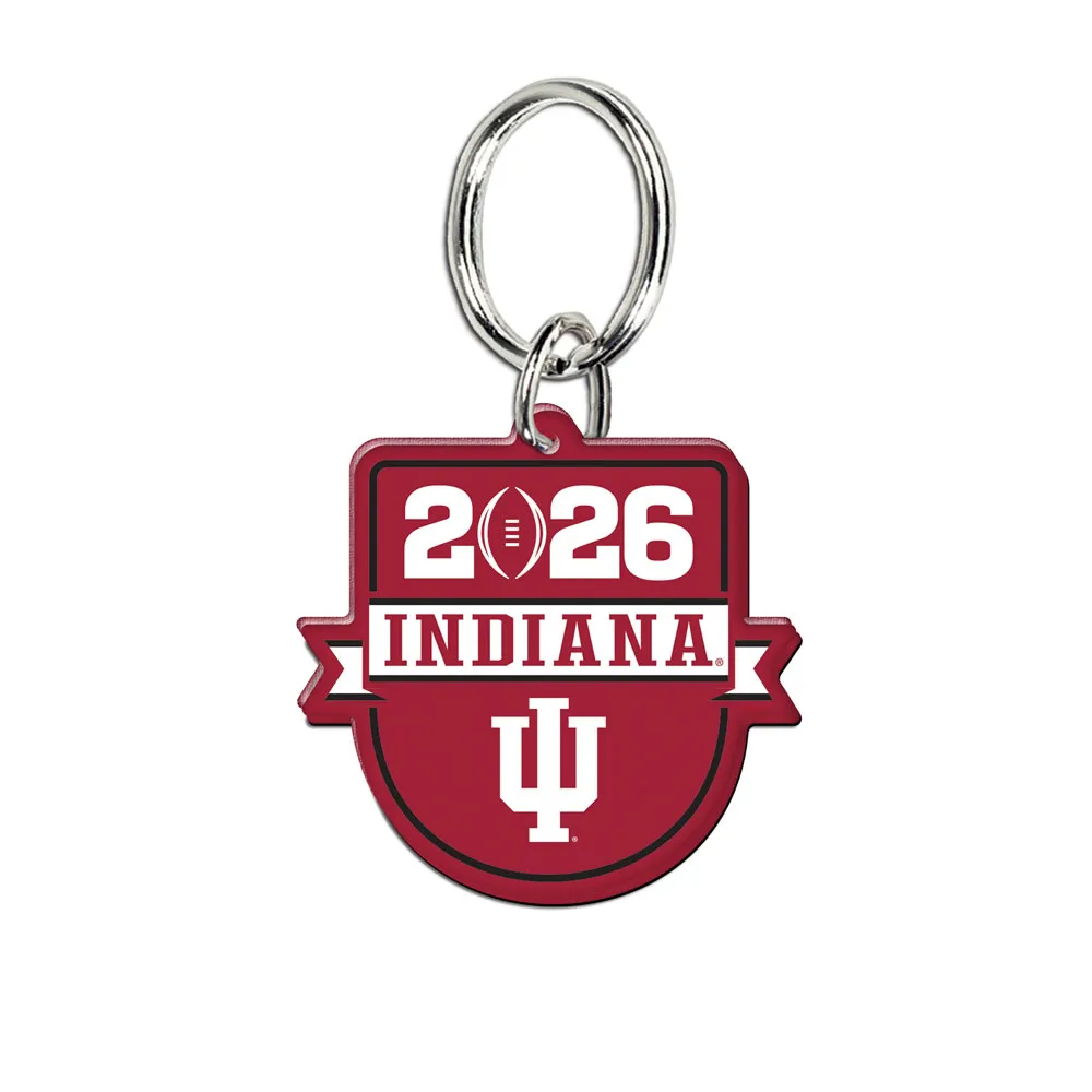 2025 2026 CFP National Championship Indiana Hoosiers Key Ring Peach Bowl