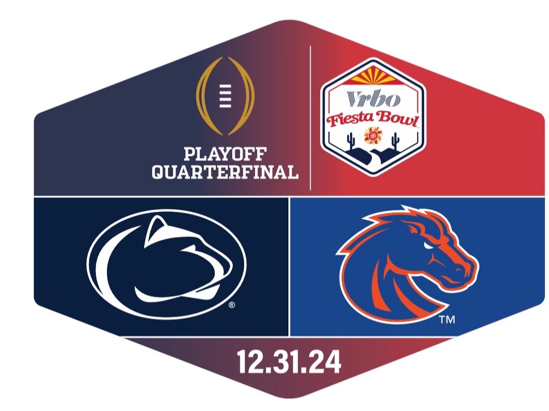 2024 2025 Fiesta Bowl Boise State Penn State Lions CFP Football Playoff Pin