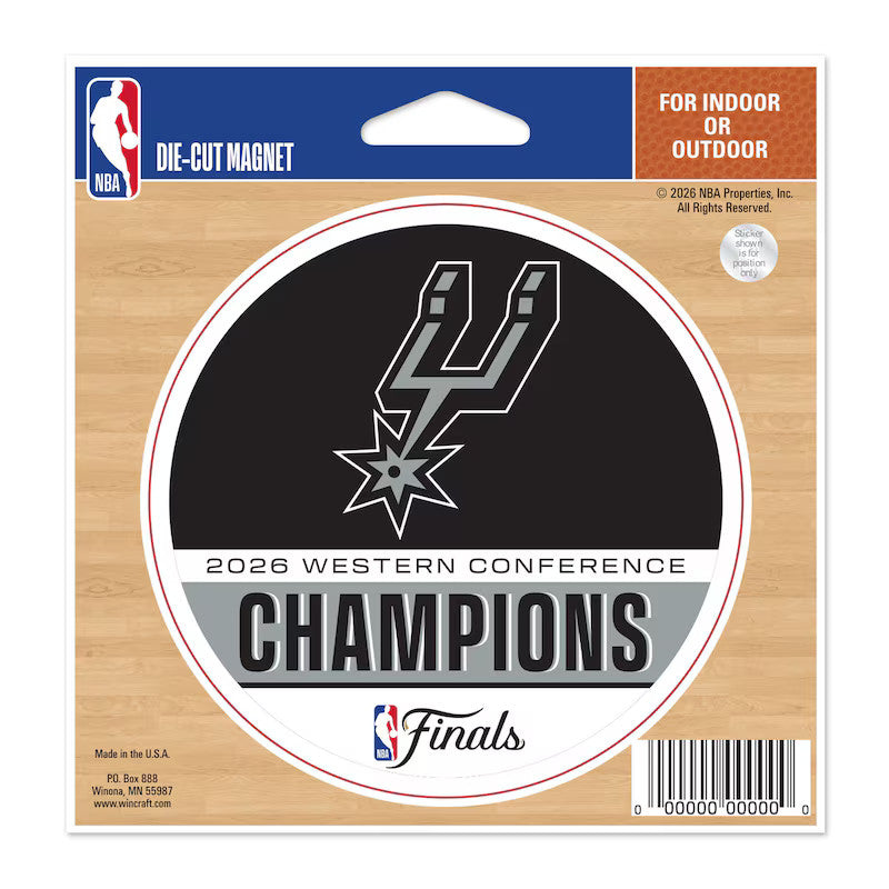 2026 San Antonio Spurs Western Conference Champions Cut Magnet NBA Finals