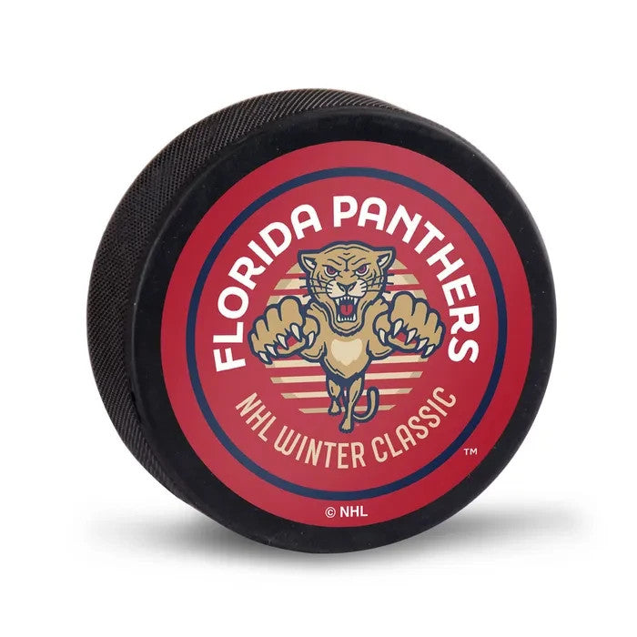 2026 NHL Winter Classic Logo Puck New York Rangers Florida Panthers